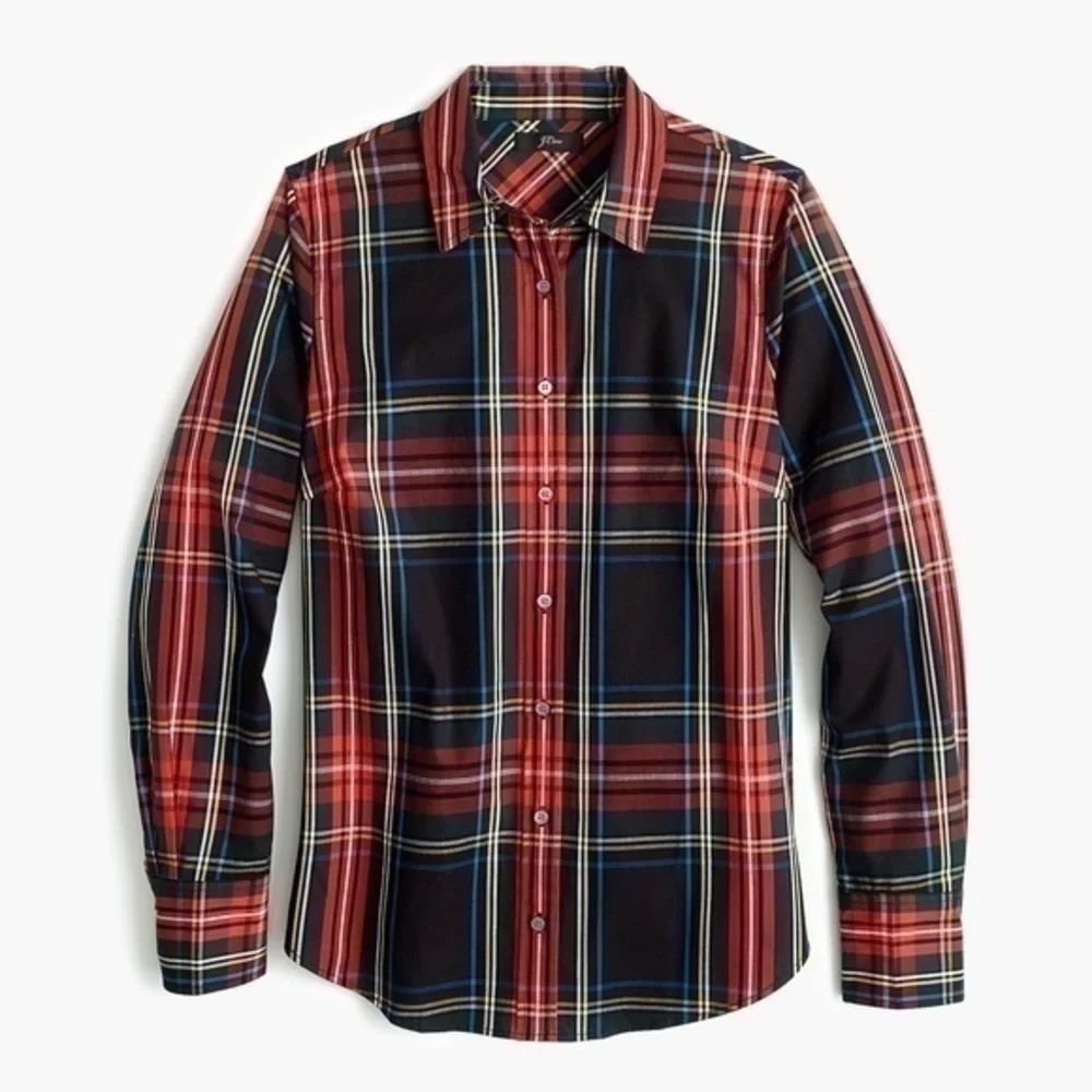 J. Crew– Stewart Tartan Perfect Slim Stretch Shirt